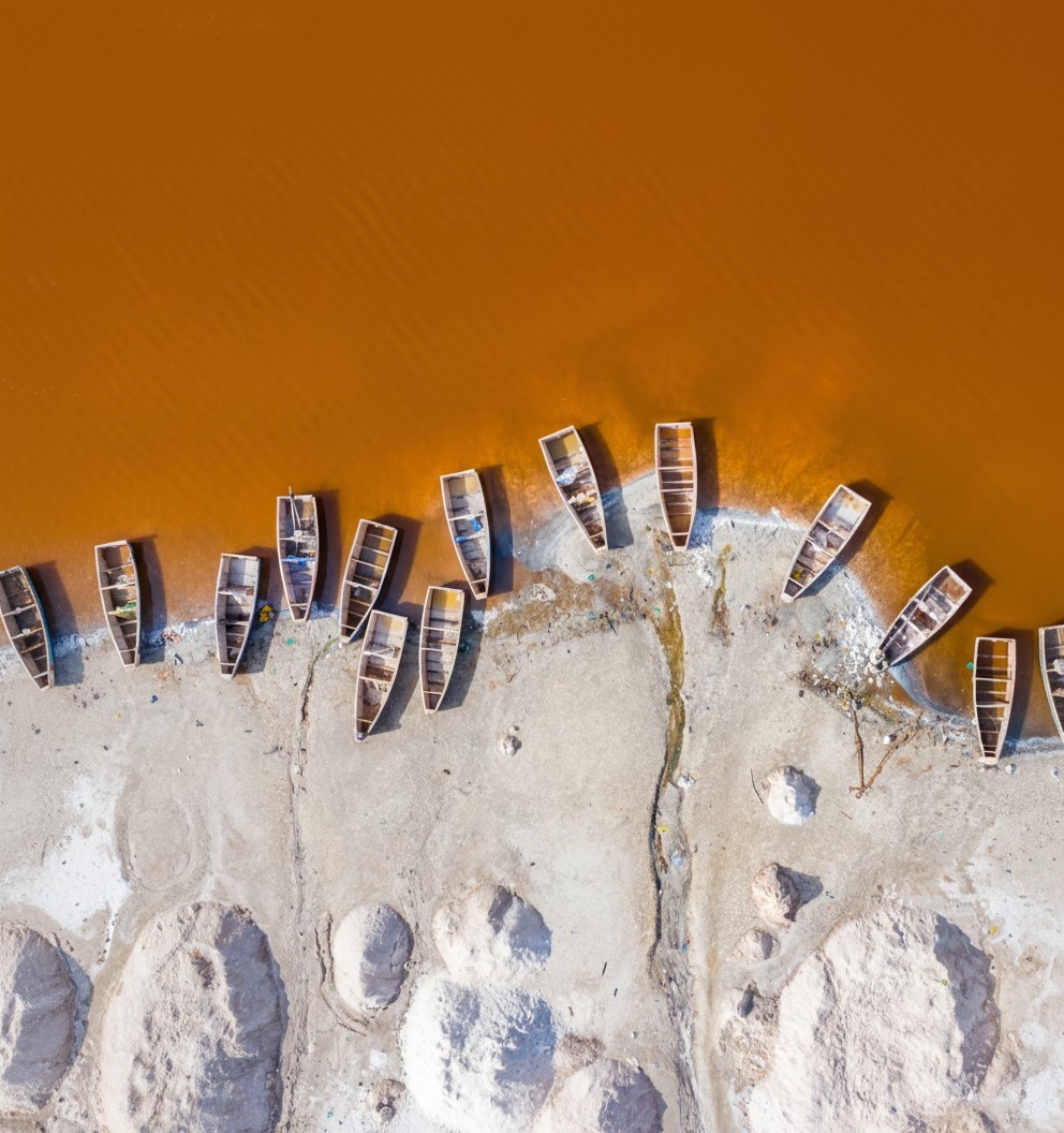 Boats on shore
